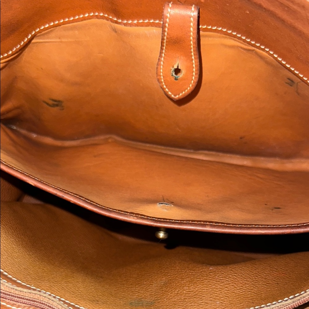 Dooney & Bourke All Weather Leather Small Essex Satchel Black & British Tan R26 - Picture 10 of 17